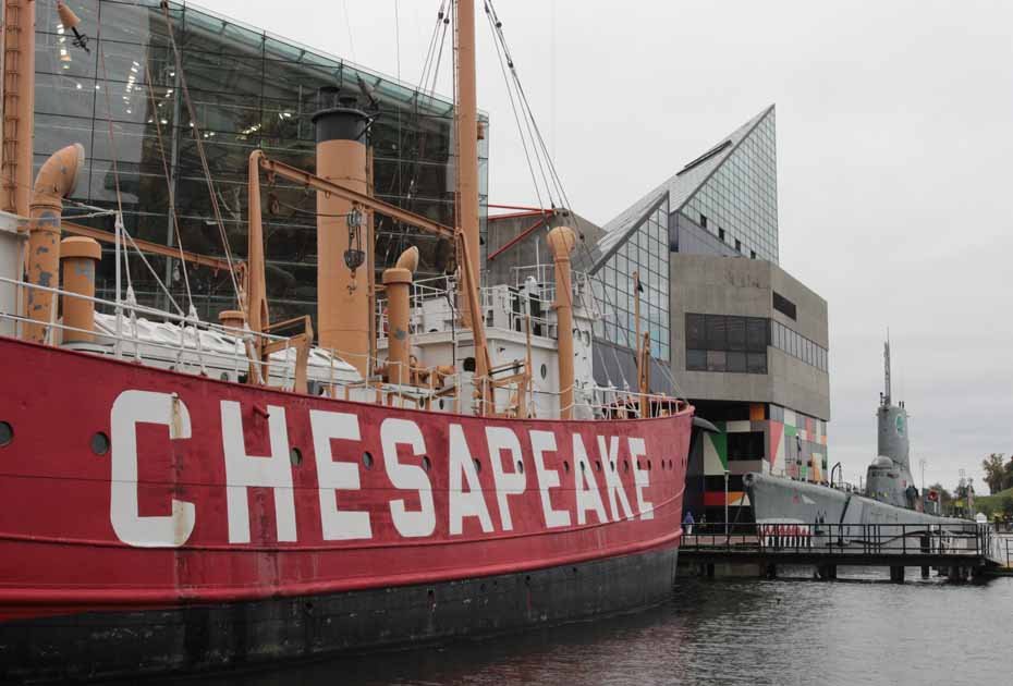 Le bateau Chesapeake à Baltimore