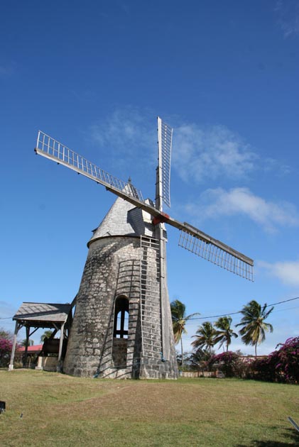 Le moulin Bézard sur Marie Galante